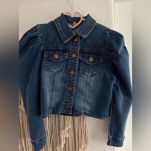 Denim jacket  kool size 8 girls !
